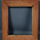 Old frame gilded carved wood gold leaf 41x36 cm, foliage 30x25 cm Montparnasse style SB
