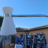 Adjustable Floor Lamp Iron and Chrome