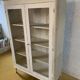 Painted glass bookcase, early 20th century