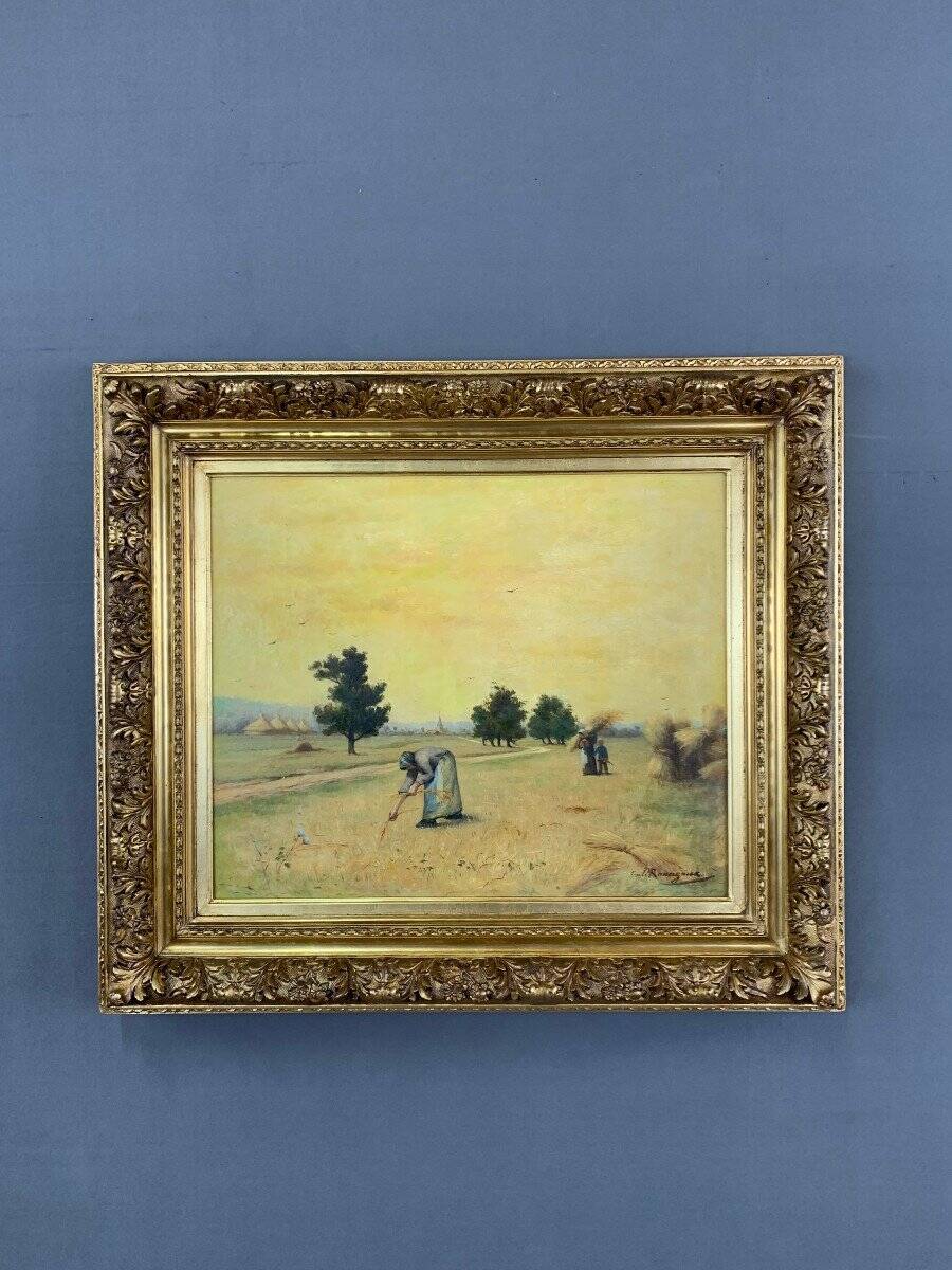 Oil Painting on Canvas Paul Emile Felix Raissiguier 19th Century