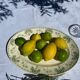Large antique serving dish Sarreguemines Palmyre – floral earthenware v