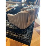 Large gray armchair