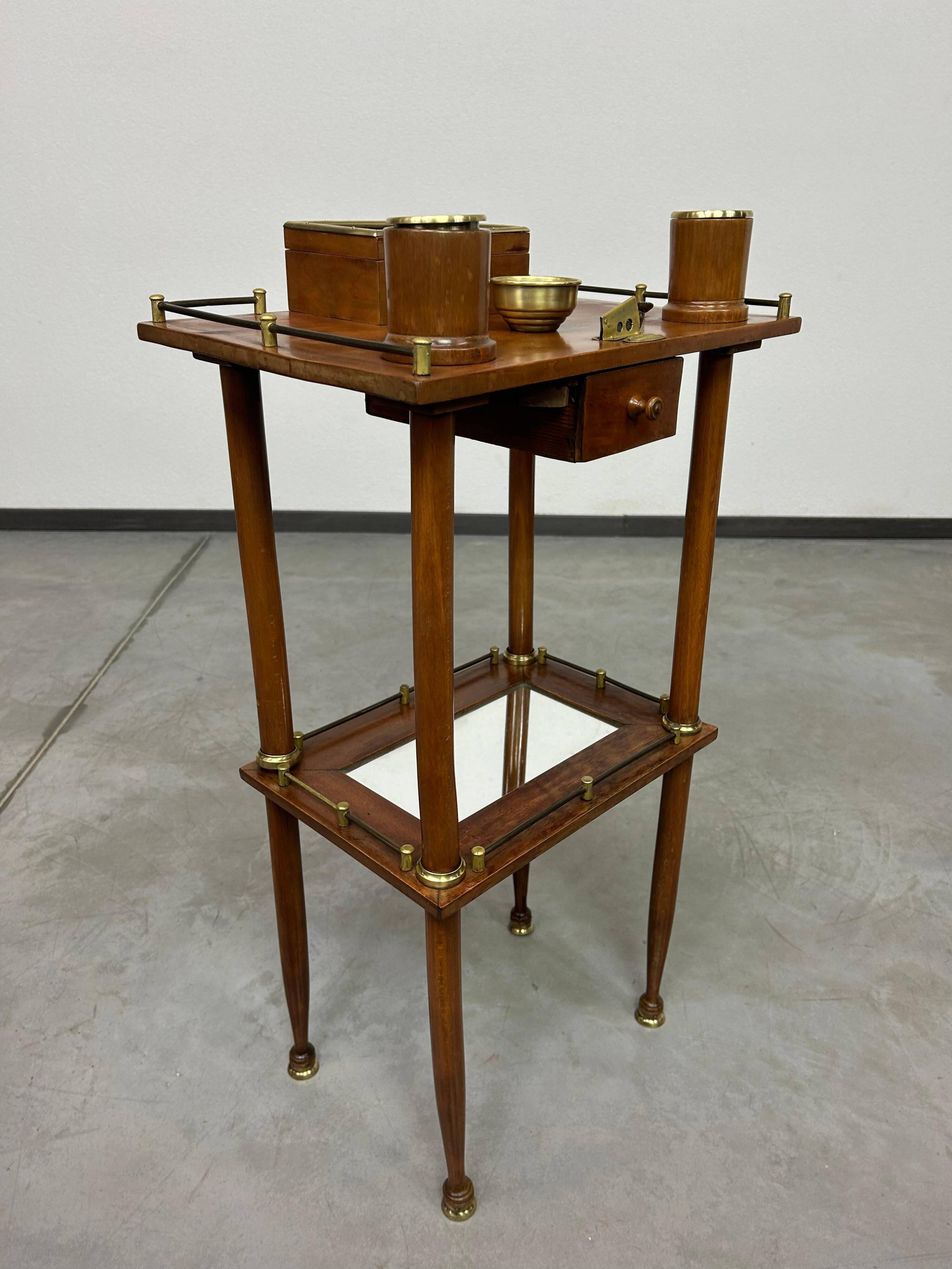 Art Nouveau side table for smokers