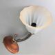 Frosted glass tulip wall light