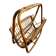 vintage rattan magazine rack