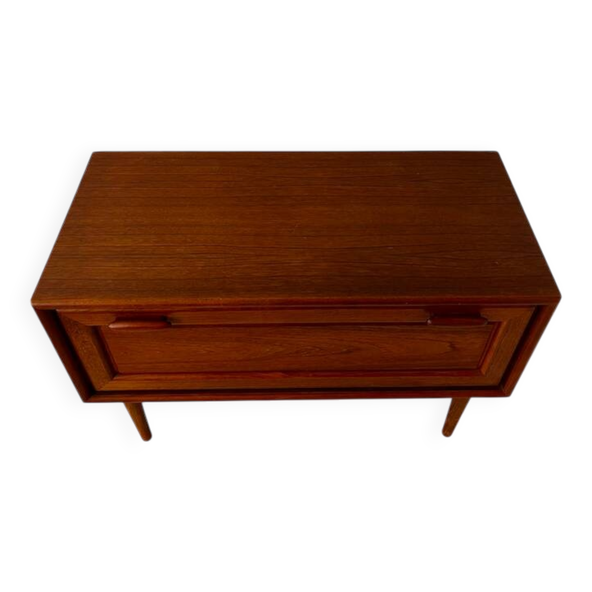 Scandinavian low "TV" unit in teak.