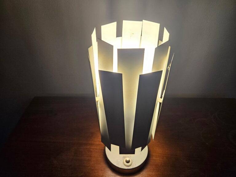 Very rare mid-century table lamp in the style of Max Sauze, France, 1970s