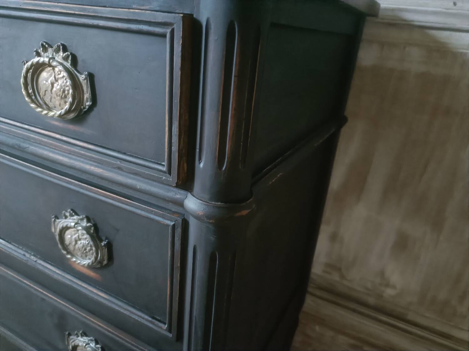 Commode style louis 16 noire