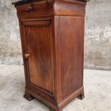 Antique small cabinet French hall cupboard walnut