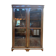 Bibliothèque-vitrine deux portes – Époque Louis XVI – Sapin, marqueterie et