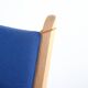 Hans J. Wegner – Lounge chair GE 284 – Getama – Oak & blue wool