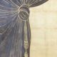 Painted canvas depicting an elegant, contemporary work
