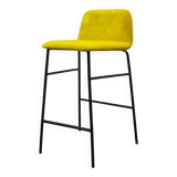 Tabouret haut TrabA' Bardot Met en tissu Jaune