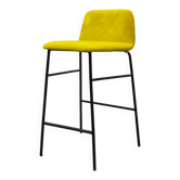 Tabouret haut TrabA' Bardot Met en tissu Jaune