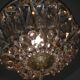 Balloon chandelier in bronze and crystal