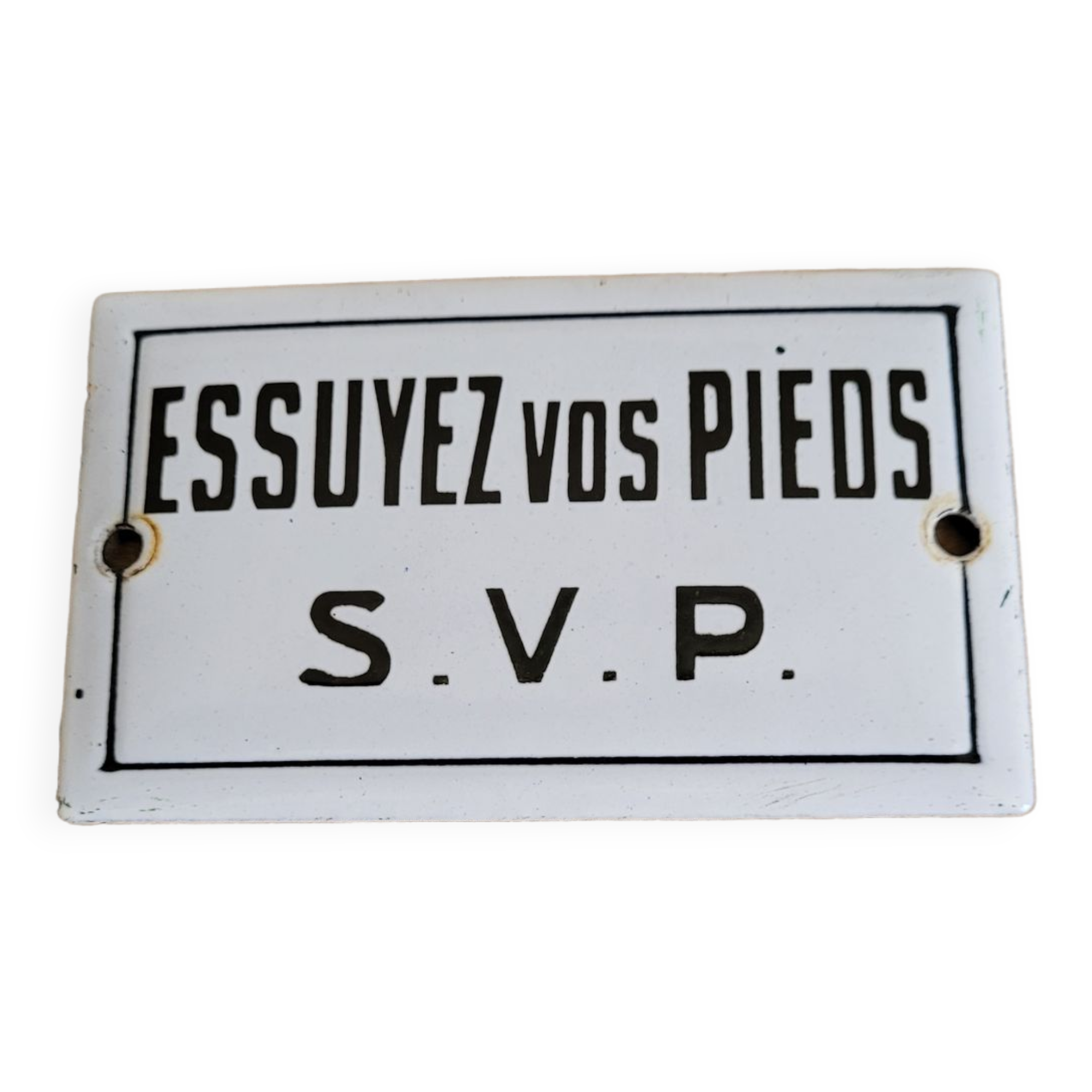 Ancienne petite plaque émaillée d'immeuble | Selency