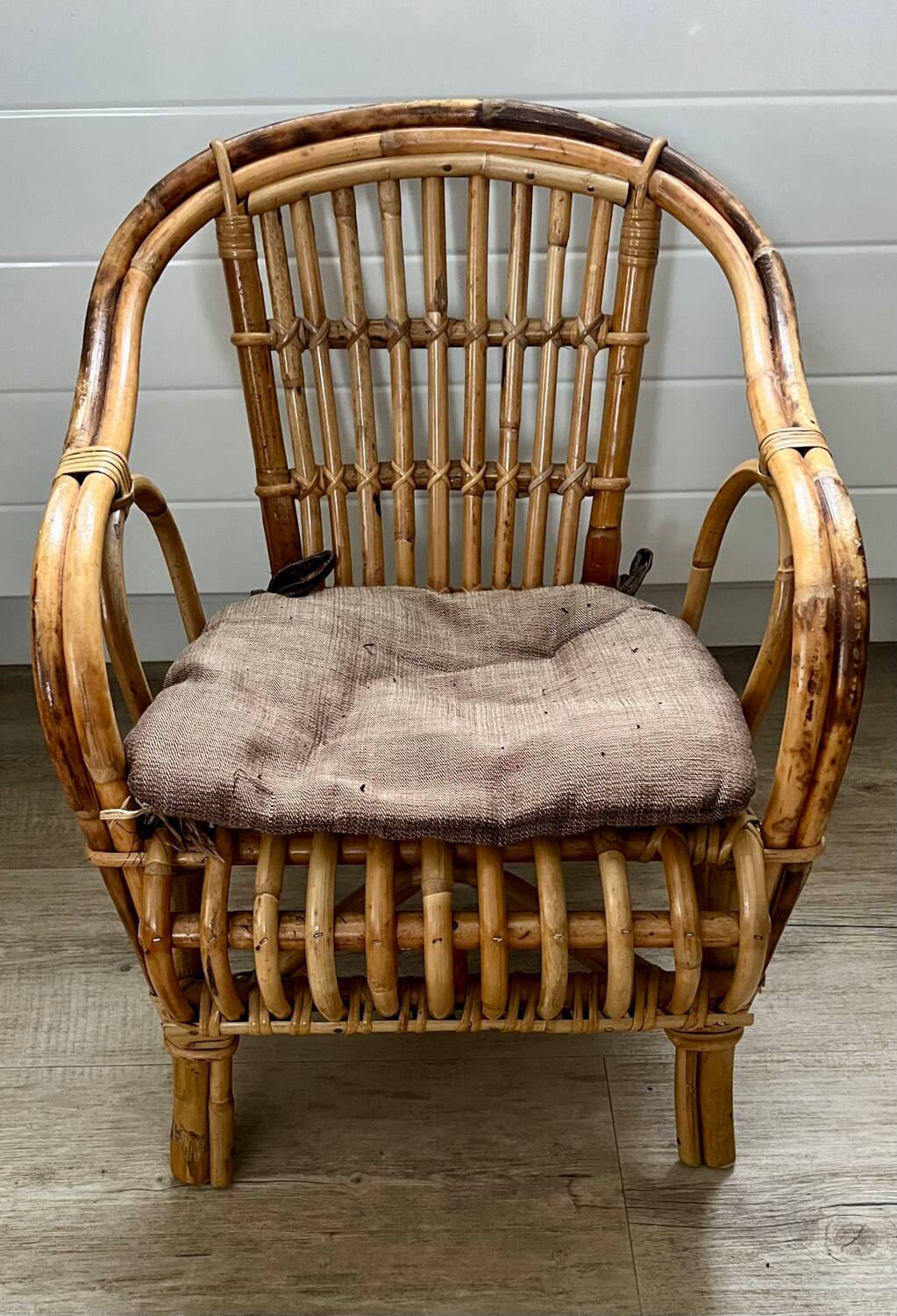 Child's rattan armchair