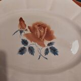 Oval dish Digoin Sarreguemines early twentieth century