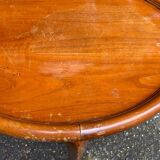 Louis XV round coffee table in solid wood
