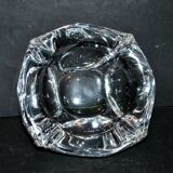 Daum crystal ashtray signed design modernist 1950-1960