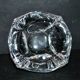 Daum crystal ashtray signed design modernist 1950-1960