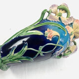 Grand vase barbotine Art Nouveau