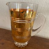 Vintage golden orangeade service.