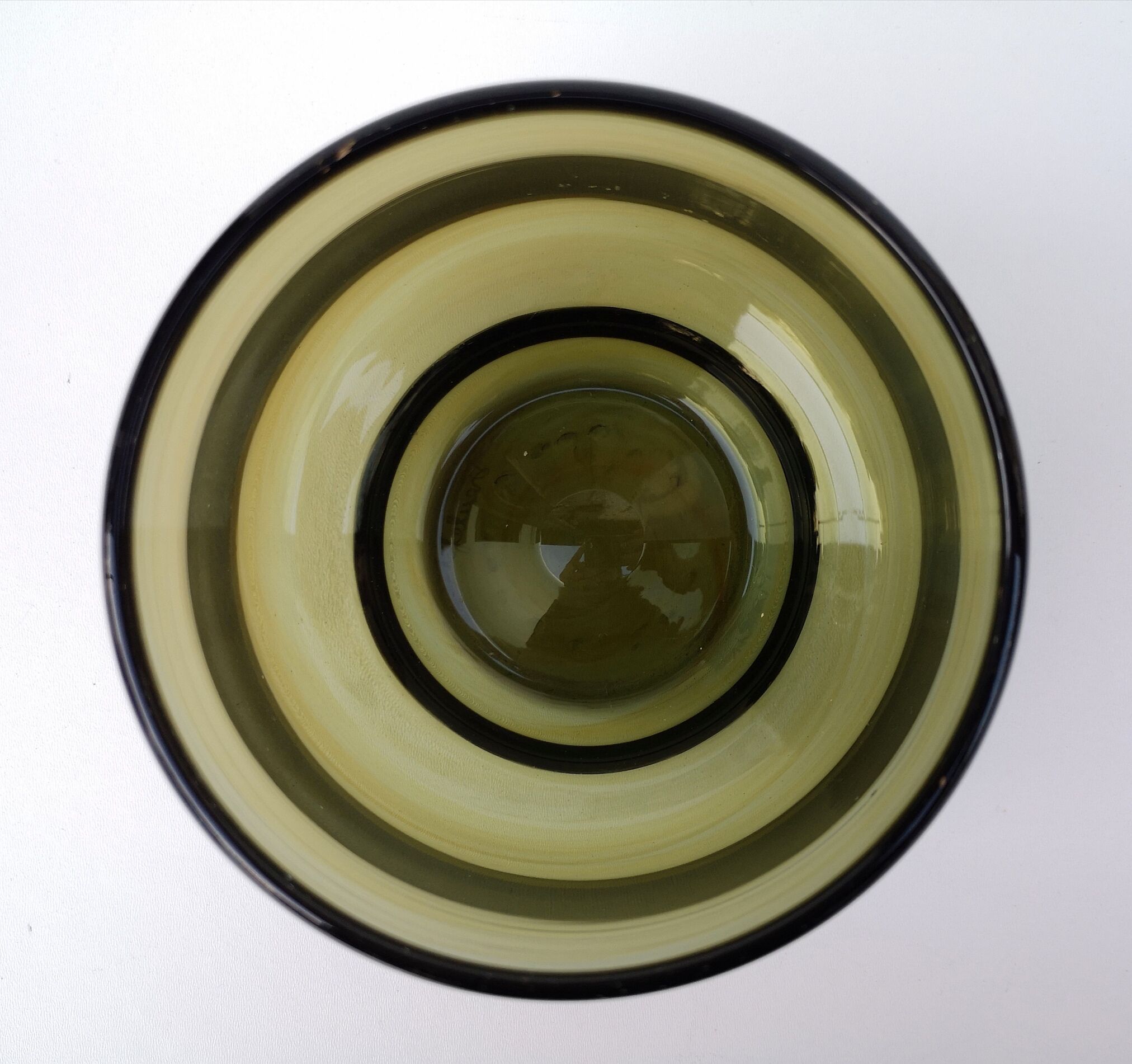 Blown glass vase, signed Claude Morin, Dieulefit