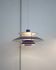 Danish Pendant Lamp PH5 by Louis Poulsen in purple color