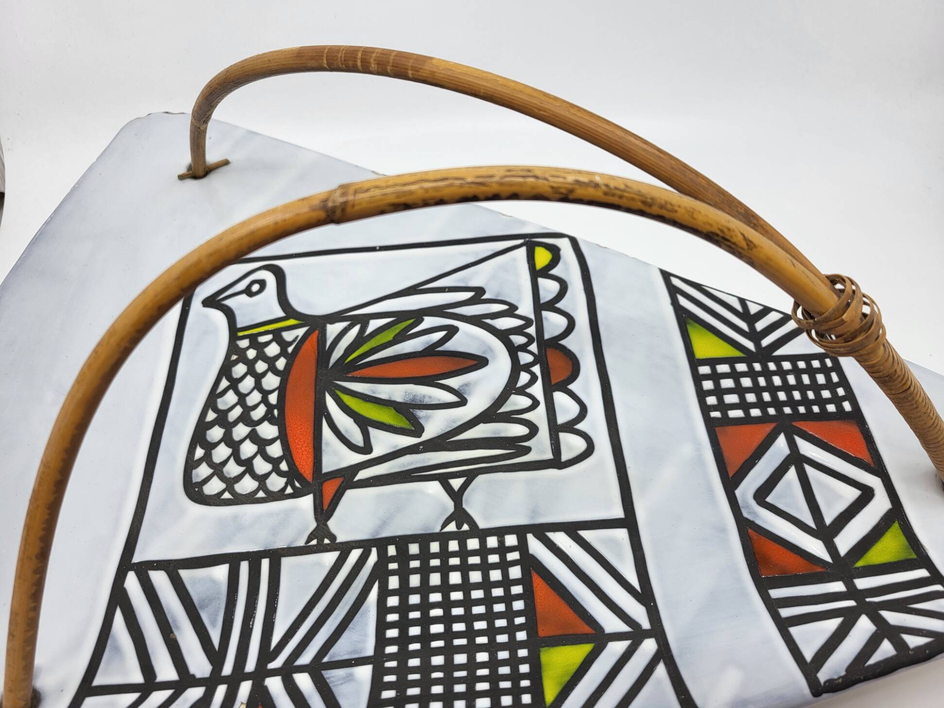 Colossal Roger Capron ceramic cup from the French Riviera, 1950s