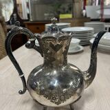 Old silver metal coffee maker