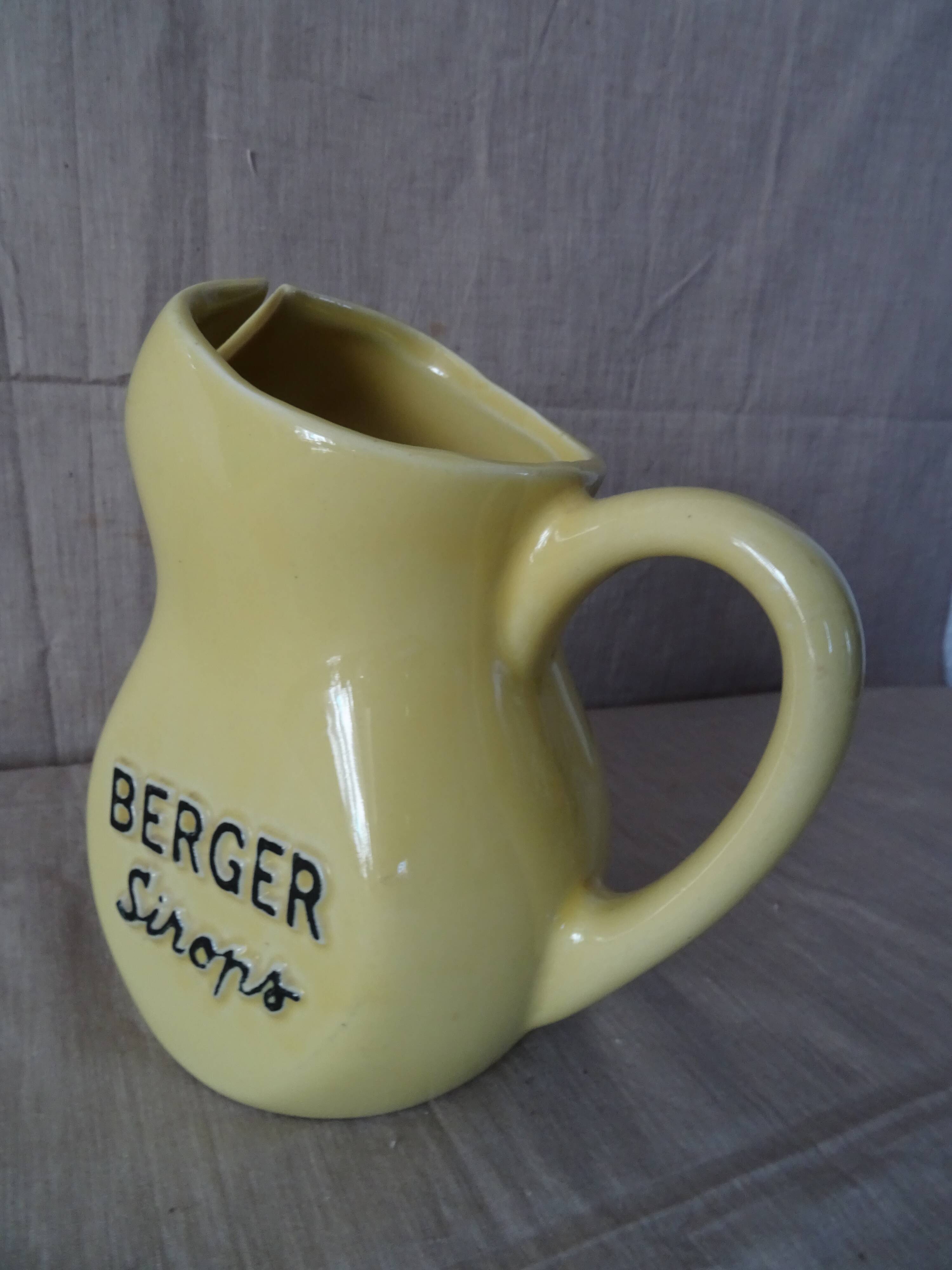 Carafe bistro faience old berger vintage syrups