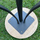 Wood and metal stool