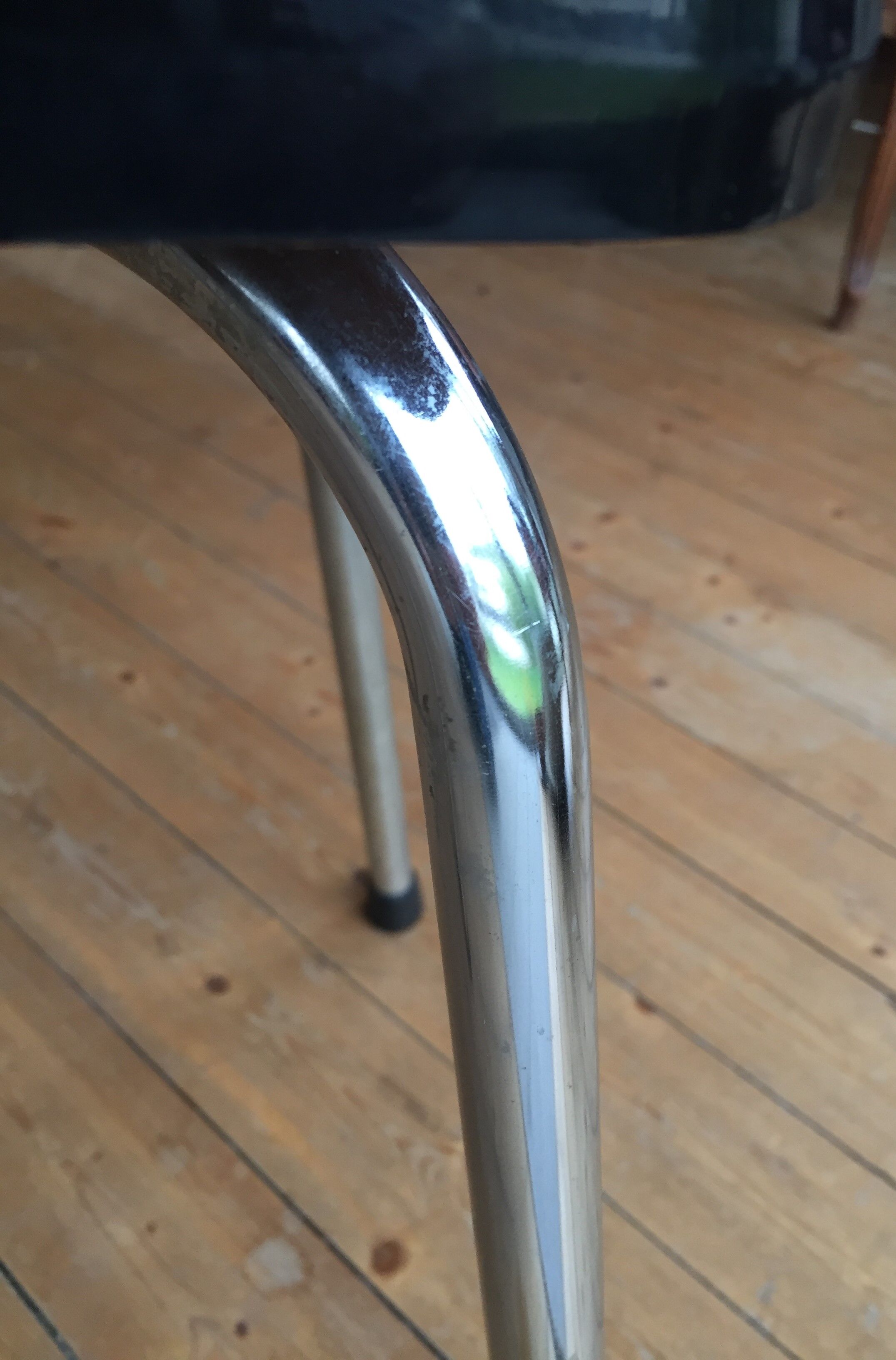 Duo of vintage matching stools in 60s formica brand Elem