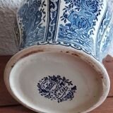 Vase with lid by Boch Delfts