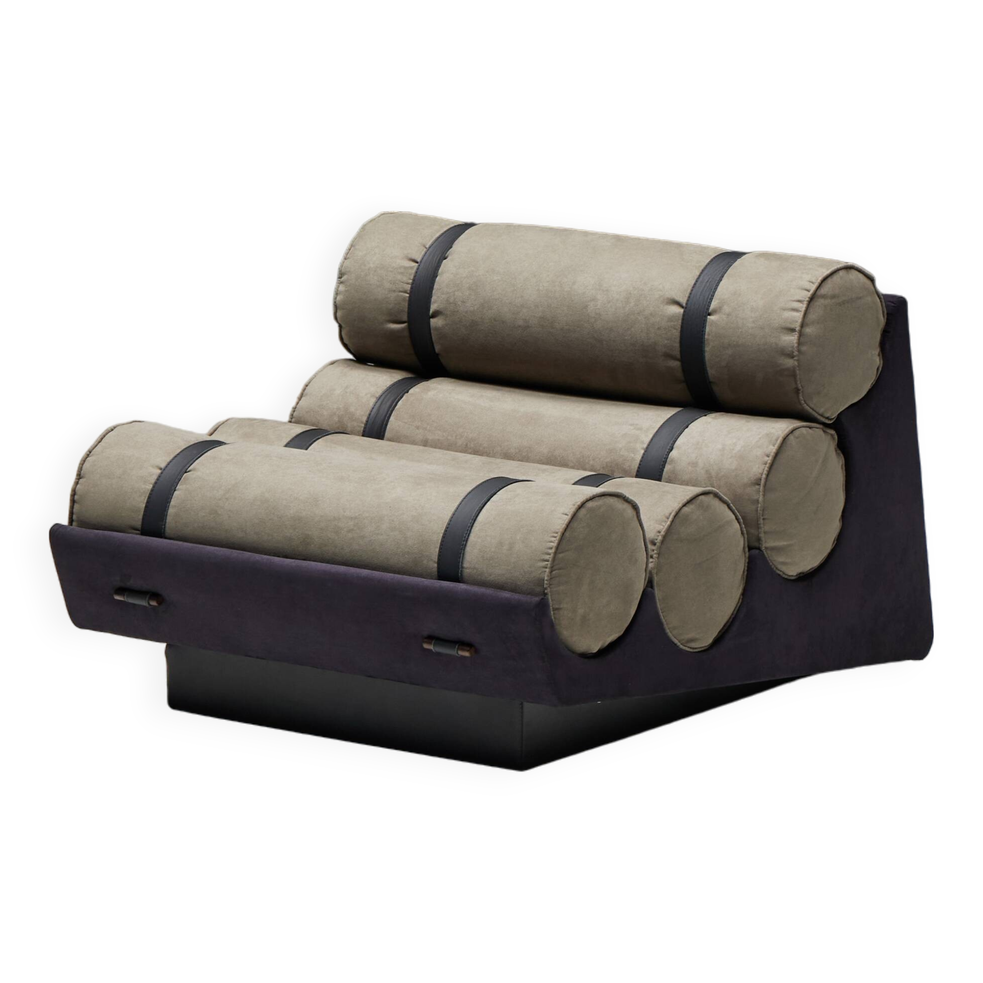 Mid-Century Cylindrical Lounge Chair, Brazil, 1970s