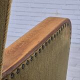 1960s, Danish highback armchair, original condition, cotton/wool.