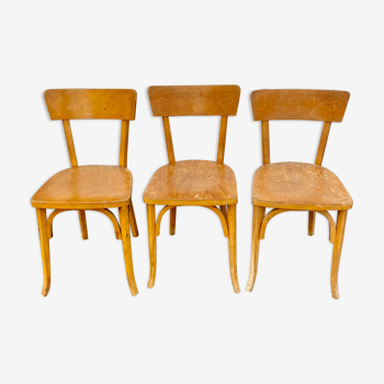 Lot of 3 chairs bistro Luterma