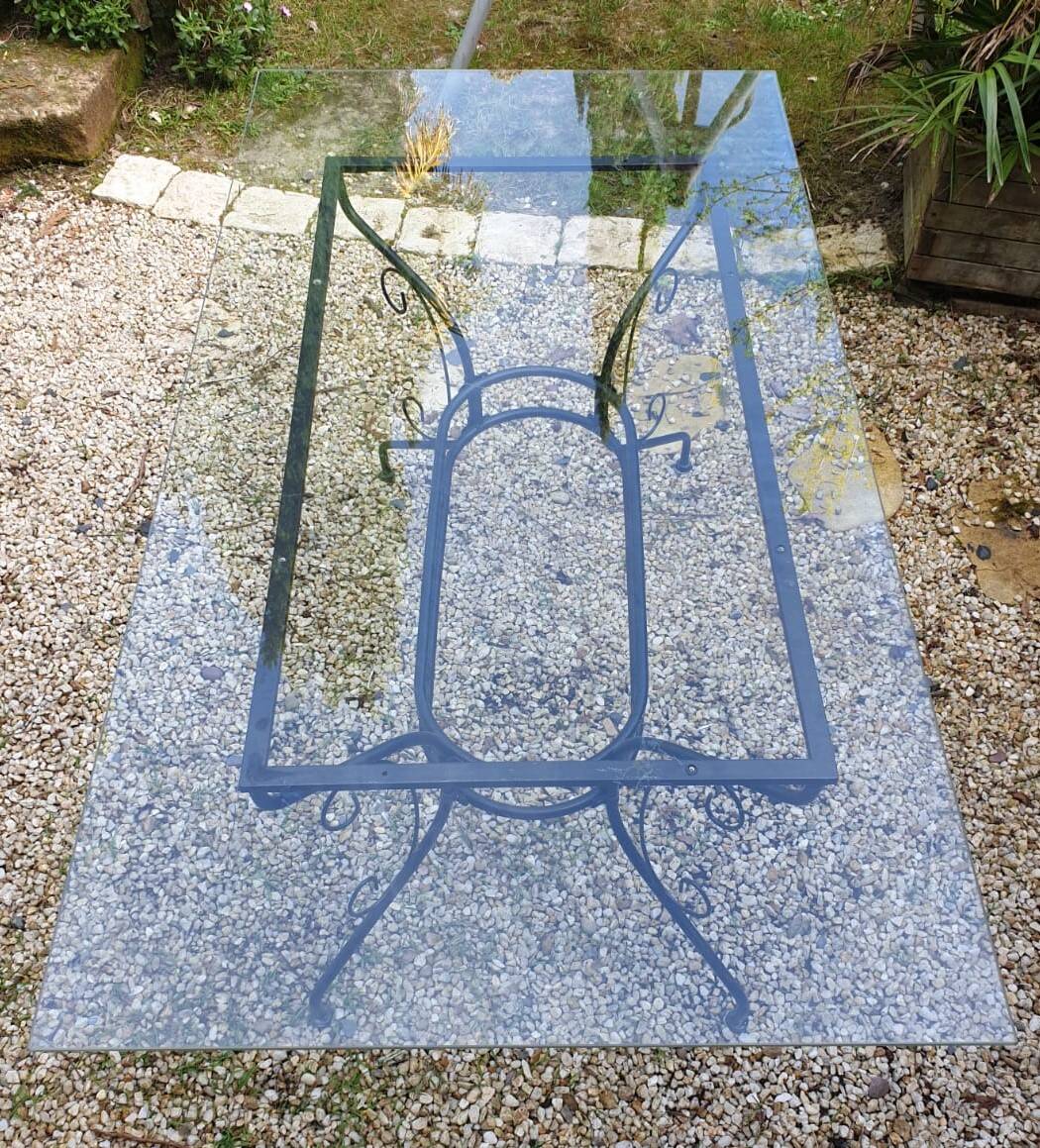 glass top dining room table