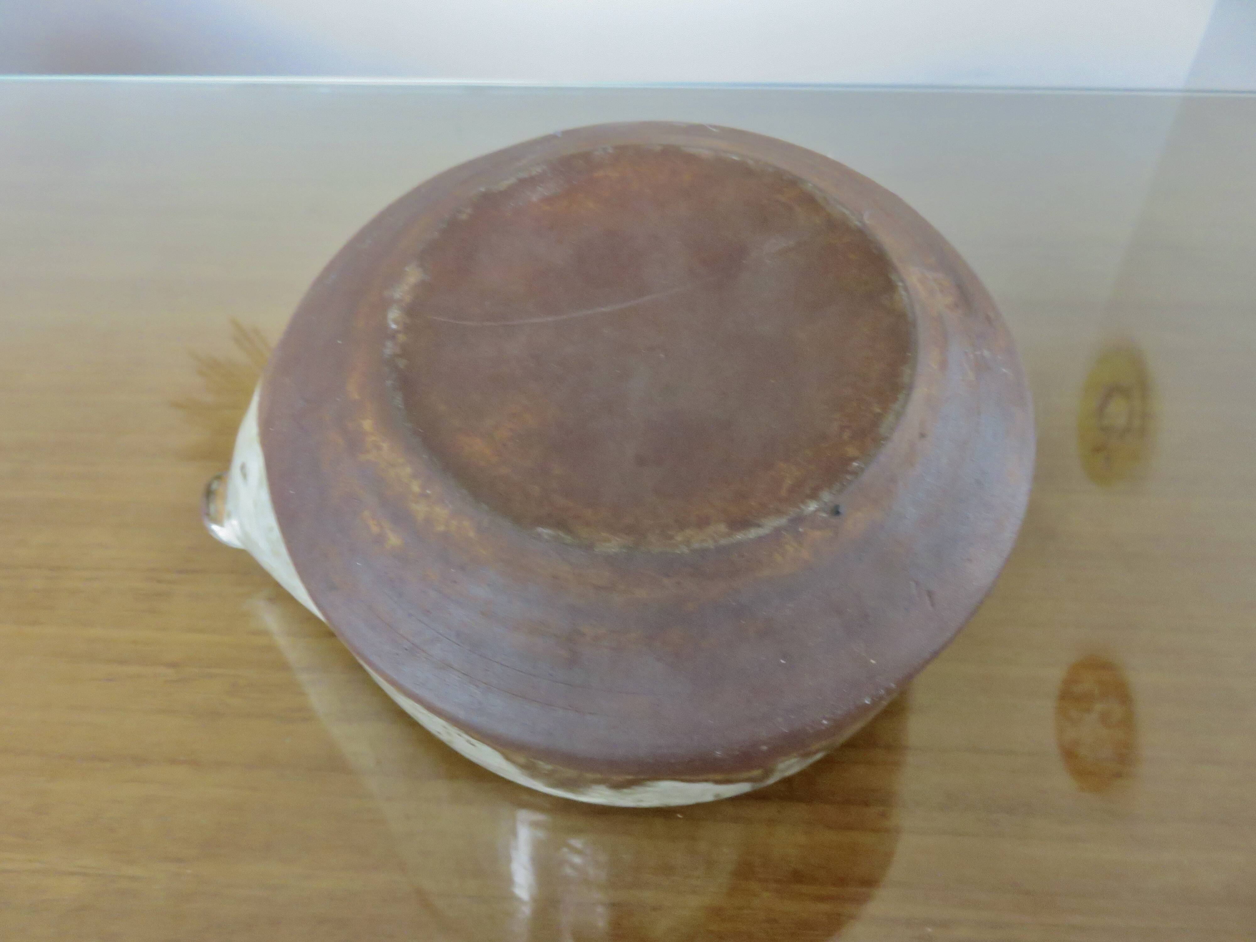 Stoneware teapot by René-Louis Dauchy, "Haute Ribes" pottery in Grasse, 1950.