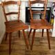 Ensemble de deux chaises Tubinger avec dossier Art Nouveau Adolf Schneck