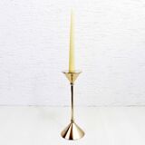 Scandinavian brass candle holder