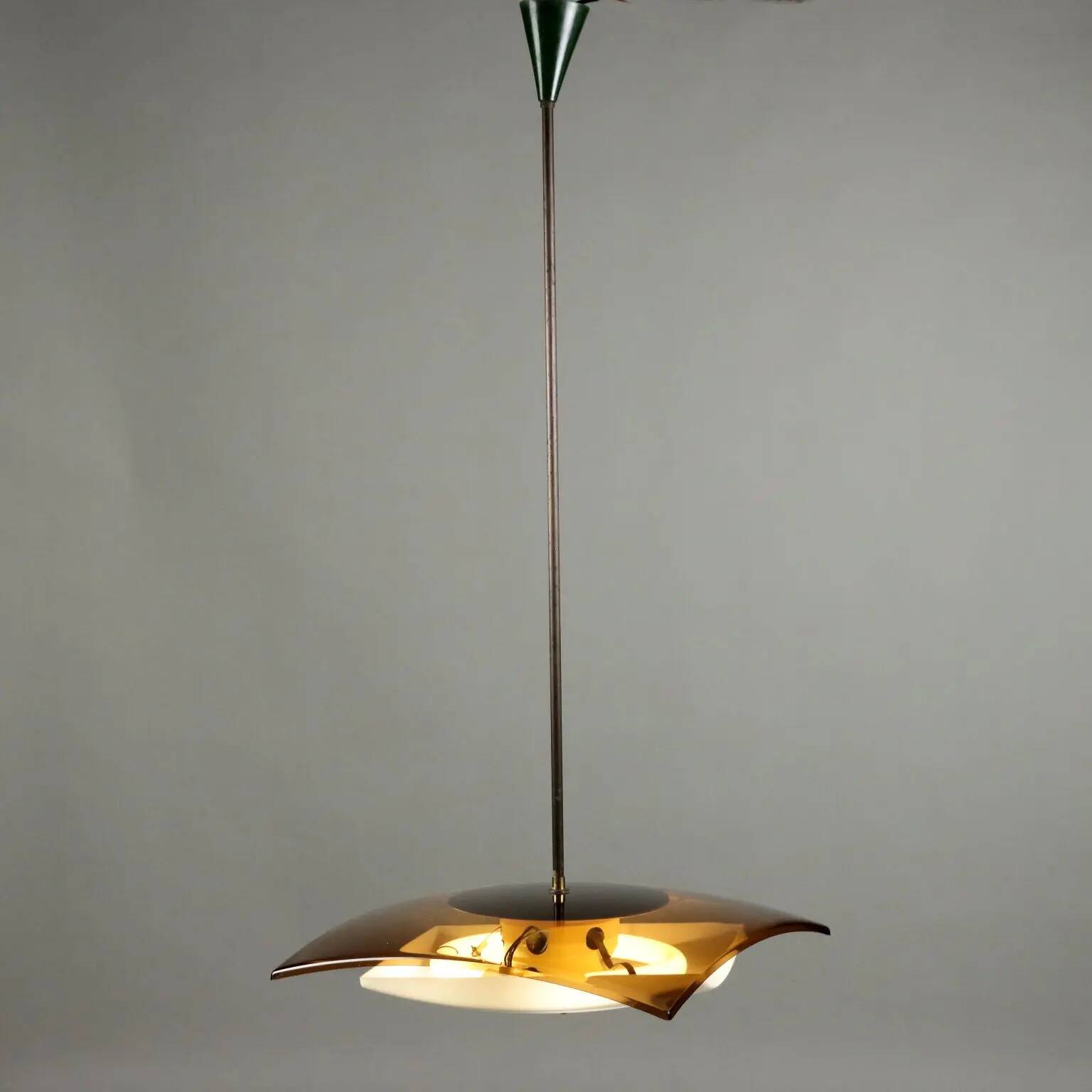 Vintage Stilux suspension from the 1960s in methacrylate.