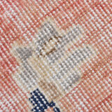 Navy blue vintage rug 317x220cm