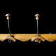 Wall coat rack in wood and old metal