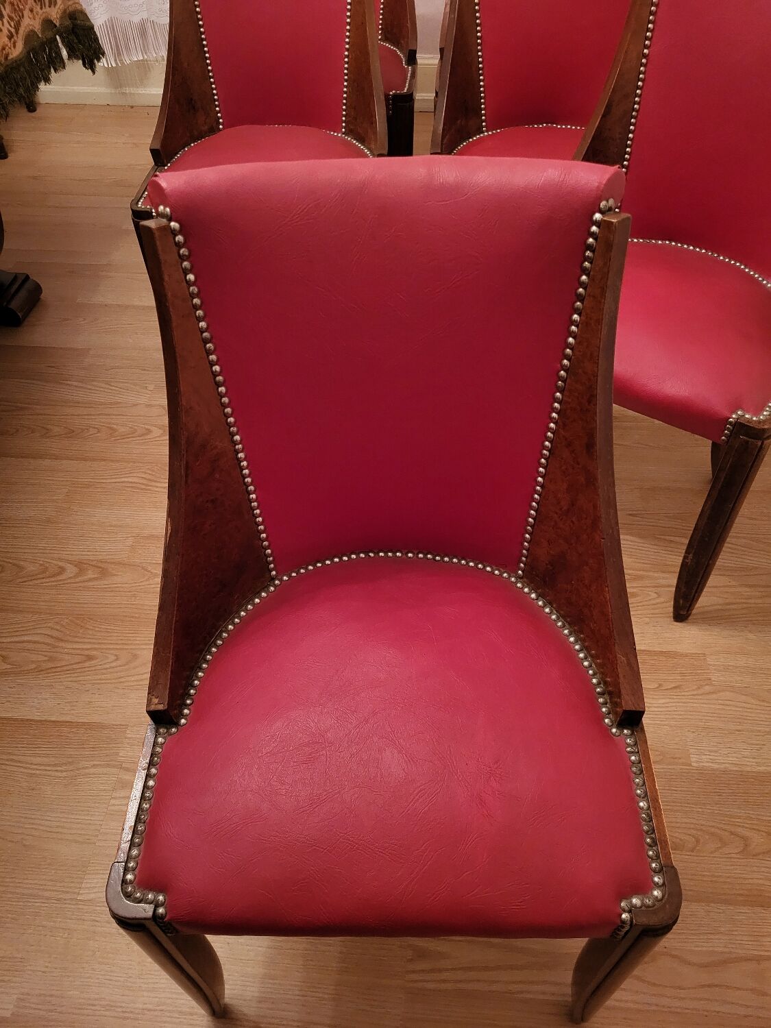 Set of 6 Art Deco chairs