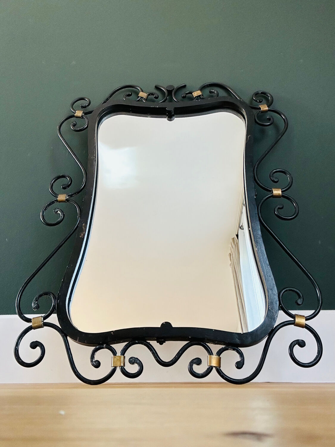 Miroir fer forgé