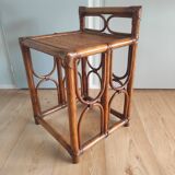 Vintage rattan bedside table