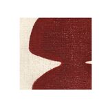 Painting duo - Tea and Infini - abstract illustration - Dark terracotta - signed eawy