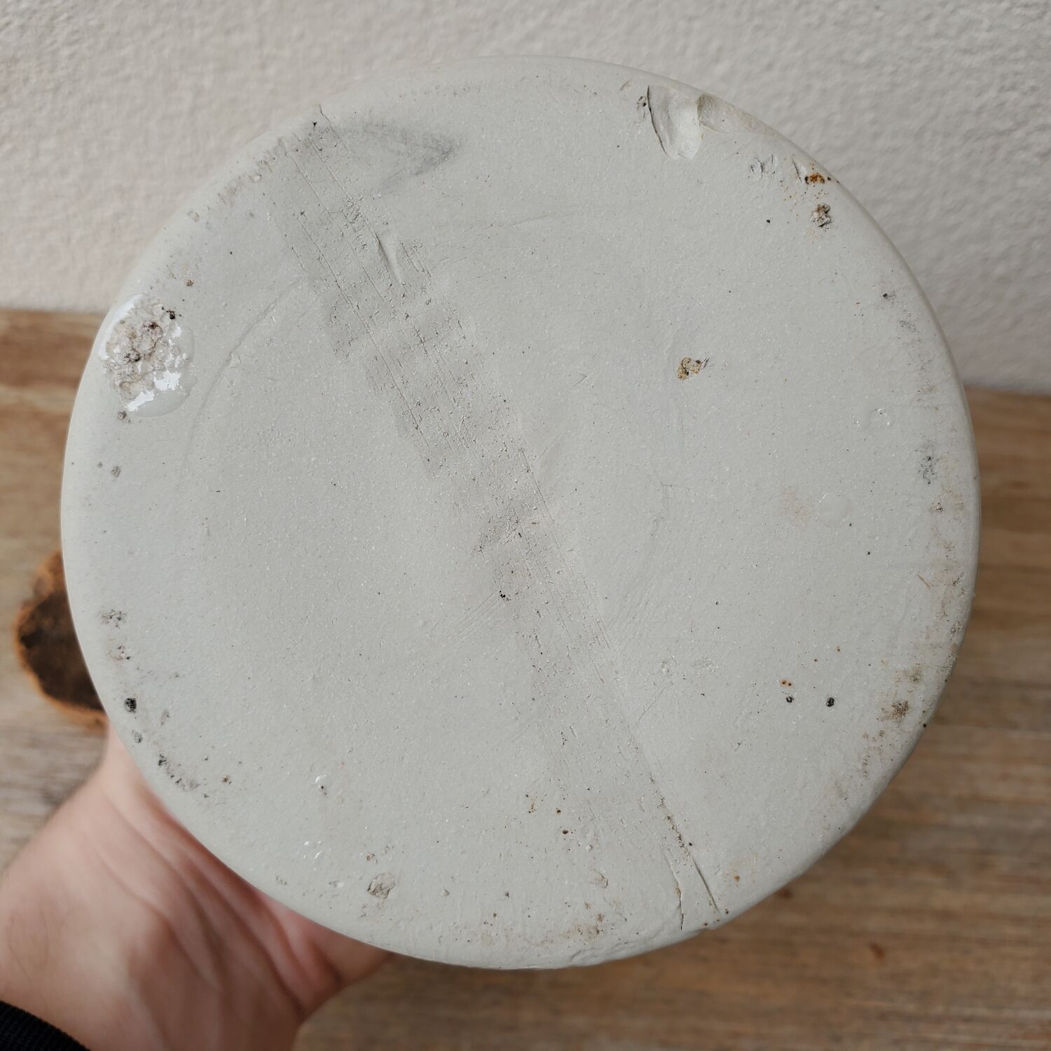 Mustard pot in stoneware LAB Lagny